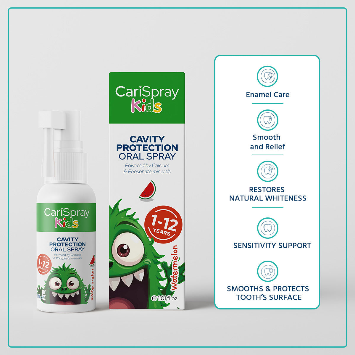 CariSpray Kids Watermellon fluoride-free dental spray benefits